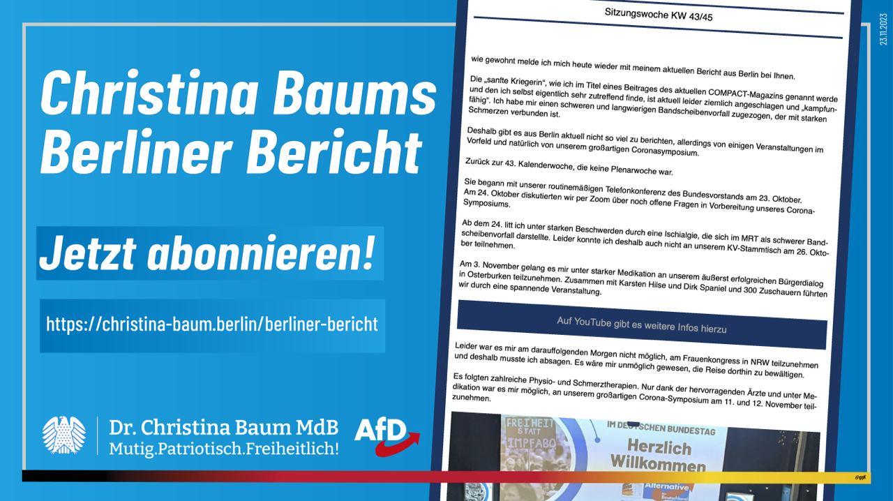 Christinas Berliner Bericht für die ...